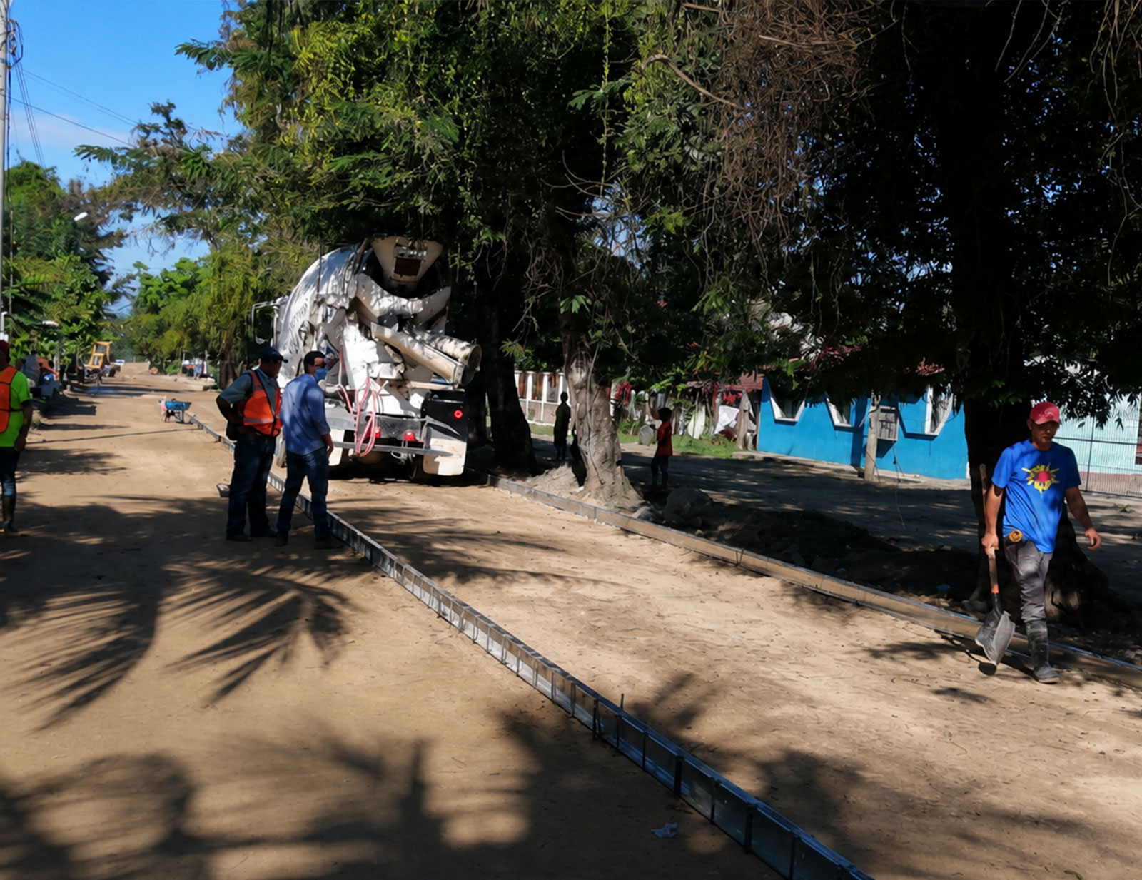 Pavimentación con concreto hidráulico en Colonia Palermo, El Progreso, Yoro